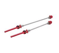 Traineur Brincet à débit rapide Lever à haute résistance Texture en métal léger Texture rapide Rod pour vélos de route Vélos pliants 2pcs TC4 ALLIAGE D'ALUMINUM (Rouge)