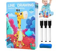 Training Cards Pen Control, Education Game, 8.27x4.92x1.18 inches Reusable Early Fun, Interactive Learning Tool with Grip, Practice Cards for Kids, Writing Skills Development