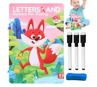 Training Cards Pen Control, Reusable Early Education Game, Handwriting Practice Accessories, Fun Interactive Tool 8.27x4.92x1.18 inches for Boys, Girls, Kids, Students