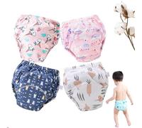 Training Pants for Boys Girls, Up Airy Potty Training Underwear, Washable Waterproof Absorbent Underwear (6Mix-F,Medium)