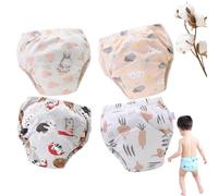 Training Pants for Boys Girls, Up Airy Potty Training Underwear, Washable Waterproof Absorbent Underwear (4Mix-K,Large)