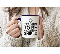 Training To Be An Agent Of Shield Blue Handle Mug Coffee Tea Mug 312ml Cup