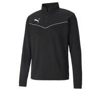 PUMA Sweat de sport TeamRise noir/blanc Taille S