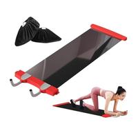 Trainings Gleitmatte 140x50 cm - Rutschfestes Gleittrainingsbrett für Fitness Zuhause | Stoßdämpfende Trainingsmatte mit PET Verbundmaterial ABS | Kompaktes Übungsgerät für Indoor