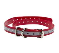 TrainPro Sangle de rechange pour collier avec boucle 1,9 cm compatible avec la plupart des colliers de dressage de chien, y compris Petrainer, SportDog, Petsafe, PetTech et plus encore, Rouge réfléchissant.