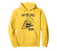 Trains « Cette fille aime les trains » Des filles qui aiment les locomotives Sweat à Capuche