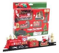 Trains Christmas Train | Battery Operated Interactive Electric Vehicle | El | Electric Trai Set For Birthday Table Party Home Dorm Bedroom Self-Propelled Christas Tree Train: This C Children Boys Irls