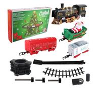 Trains Jouets - Voiture Electrique Circuit | Train Rétro Enfant avec Lumières et Musique - pour Filles Garçons Anniversaire Fête Nouvel an Célébration