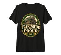 Trainspotter et Proud Railfan T-Shirt Haut de Gamme