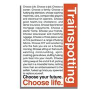 Trainspotting, 30,5 x 20,3 cm, affiche vintage drôle décoration murale art cadeau rétro image panneau en métal