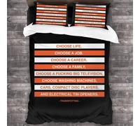 Trainspotting Movie Opening Line Pi¿¿Ces Ensemble De Literie Housse De Couette D¿¿Coratif Pi¿¿Ces Ensemble De Literie Avec Taies D'oreiller