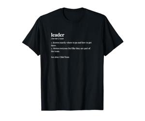 Trait de Dictionnaire Leader Funny Boss T-Shirt