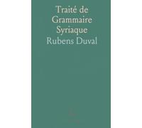 Traité de Grammaire Syriaque