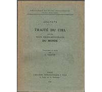 traité Du Ciel - Suivi De - traité Pseudo Aristotélicien Du Monde