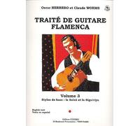 Méthodes et pédagogie COMBRE HERRERO OSCAR ET WORMS CLAUDE - TRAITE DE GUITARE FLAMENCA VOL 3 Guitare acoustique