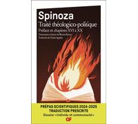 Traité théologico-politique - Prépas scientifiques 2025 Préface et chapitres XVI à XX - Baruch Spinoza - Flammarion - Poche - Scolaire / Universitaire