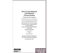 Traité théorique et pratique de la responsabilité civile délictuelle et contract François Chabas (Auteur), Henri Mazeaud (Auteur)