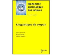 Traitement automatique des langues, n° 2 (2001) TAL et linguistique de corpus - Emmanuelle Daill - Hermes Science Publications - broché - Revue