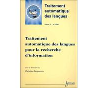 Traitement automatique des langues pour la recherche d'information - Jacquemin - Hermes Science Publications - broché - Revue