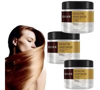 Traitement capillaire au collagène, réparateur profond, masque pour les cheveux, pour cheveux secs, essence pour cheveux secs et abîmés, traitement des cheveux au collagène (3 pièces)