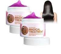 Traitement capillaire magique en 5 secondes, traitement magique nourrissant, 5 secondes pour restaurer les cheveux doux, masque capillaire à réparation instantanée à la kératine (2pcs)
