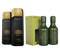 Traitement capillaire marocain Inoar de deux litres de champagne et de quératine + Inoar Dúo Argan Oil Champú et Conditioner - 1