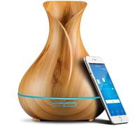 Traitement de l'air,Diffuseur d'huile essentielle sans fil Wifi intelligent humidificateur d'air - Type Light Wood Grain - EU