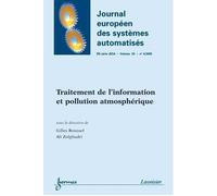 Traitement de l'information et pollution atmospherique jour - Gilles Roussel - Hermes Science Publications - broché - Livre