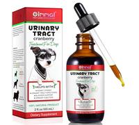 Traitement des infections de l'urine de chien - Gouttes de graisse pour chien - Avec extrait de canneberge - Soutient la vessie, le calcul rénal, la prévention de l'incontinence en cas