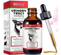 Traitement des infections urinaires pour chiens, gouttes de soutien des voies urinaires pour chien, complément naturel de traitement urinaire, soutien de la vessie et des reins sains avec canneberges