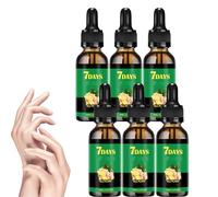 Traitement des ongles au gingembre, soin des ongles, sérum de croissance des ongles au gingembre, traitement des ongles de 7 jours, fortifiant des ongles pour les ongles abîmés (6pcs)