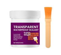 Traitement Imperméabilisant Invisible | Revêtement Étanche Pour Peinture Avec Pinceau Inclus - Crème Anti-Fuites Transparente Pour Sols en Bois, Carrelage, Salle de Bain Extérieure, Fissures et