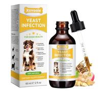 Traitement Naturel des Infections à Levures pour Chien - Soulage Otites, Démangeaisons Cutanées et Rougeurs | Renforce l'Immunité | Formule 100% Végétale au Goût Bacon - 60mL