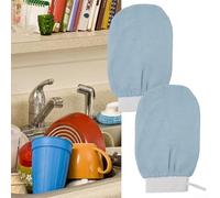 Traitement nettoyant pour obtenir des résultats éclatants avec nos gants exfoliants de style marocain (lot de 2) (1 pièce, bleu)