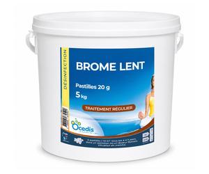 Traitement piscine OCEDIS Brome lent désinfectant pastilles seau 5kg