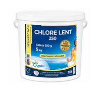 Traitement piscine OCEDIS Galets de chlore lent 250g seau de 5 kg