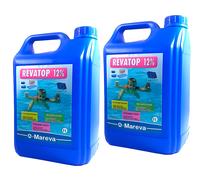 Traitement rattrapage eau verte REVATOP 12% 2 x 5 L Mareva