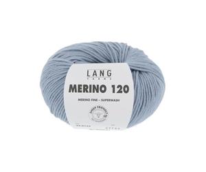 Traitement superwash 120 0123 en laine mérinos gris