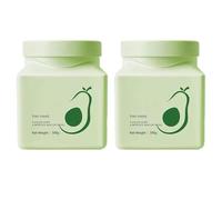 Traitements intensifs en avocat Masque capillaire, conditionnement en profondeur Masque capillaire à l'huile d'avocat, masque d'humidité des poils, réparation de poils endommagés à masque (2pcs)
