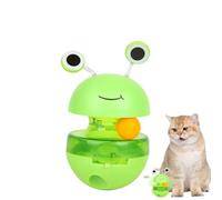 Traiter la distribution du jouet pour chats, le distributeur de jouets de traitement du chat | Cat Treat Toys,Enrichissement de jeu de chasse automatique interactif en forme de grenouille de grenouill