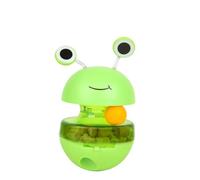 Traiter la distribution du jouet pour chats, le distributeur de jouets de traitement du chat - Cat Treat Puzzle - Fonction de jeu de chasse automatique interactive en forme de grenouille pour la forma