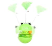 Traiter la distribution du jouet pour chats, le distributeur de jouets de traitement du chat - Dispensateur de friandises pour jouets - Enrichissement de jeu de chasse automatique interactif en forme