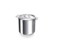 Beka Chef - Marmite Inox 18/10 - 24 cm - 10 Litres - Faitout Avec Couvercle - Tous Feux Compatible Induction, Argent Métallique