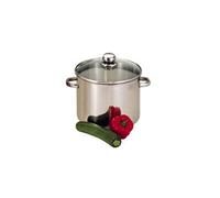 Baumalu Marmite traiteur inox Ø32 cm 19L – Couvercle verre, triple fond diffuseur, induction