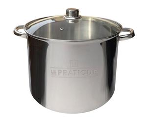 Traiteur - LE PRATIQUE - Inox - Ø 28 cm - 14 L - Couvercle verre