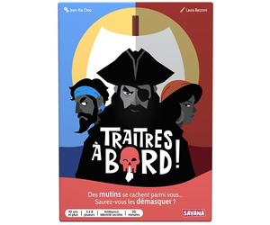 Traîtres à Bord, jeu à identité secrète, Grand Prix du Jouet, dès 10 ans | Bluff et trahisons entre Pirates et Mutins, 3 à 8 joueurs, format voyage, idée cadeau