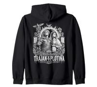 Trajan et Plotina Virtue Guides Empire Rome Sweat à Capuche