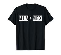 Trajectoire de vol MIA MEX Entre Miami et Mexico T-Shirt