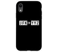 Trajet JFK YYZ New York Trajectoire de vol de Toronto Coque pour iPhone XR