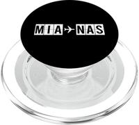 Trajet MIA NAS Miami Nassau Trajectoire aérienne des Bahamas PopSockets PopGrip pour MagSafe